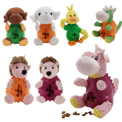 Giocattoli su ordinazione della peluche dell'animale domestico di masticazione di Eco del cane dell'erogatore molle stridulo amichevole dell'ossequio