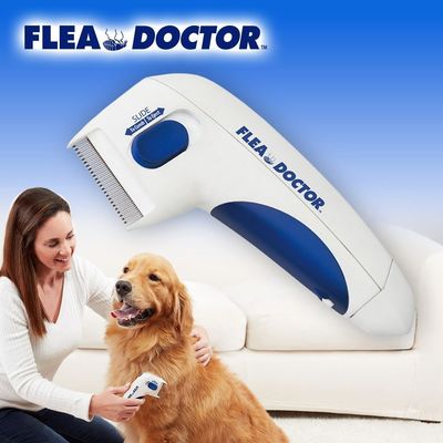 Pulce elettrica e Tick Comb della pulce dell'animale domestico del cane di Hallupets del dispositivo di rimozione elettrico del pettine