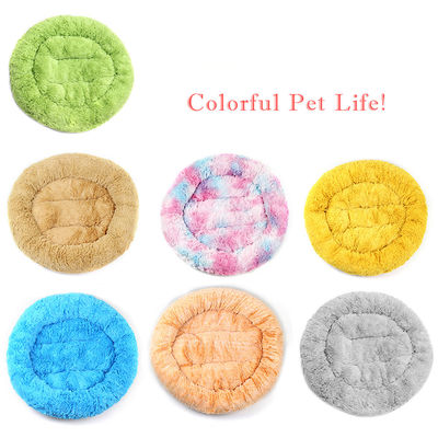 Letto di Cat Bed Faux Fur Dog della ciambella per la stuoia di lusso di riscaldamento del letto dell'animale domestico dell'abbraccio di piccolo auto medio dei cani