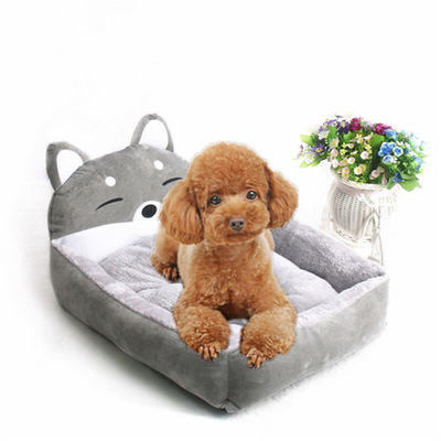 Letto comodo 1600g di sonno di Sofa Yellow Gray Cartoons Pet del letto dell'animale domestico del taglio moderno