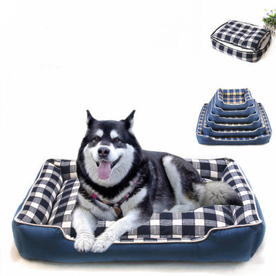 Letto dell'interno molle caldo del cane di comodità del nido della fossa di scolo della Camera della stuoia 740g del cane del reticolo quadrato