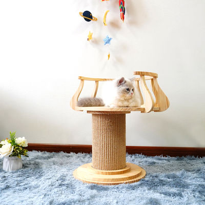 Tabella di legno amichevole L dimensione 72cm m. 62cm della foto di Cat Climbing Tree Tower Cat di scratch di Eco