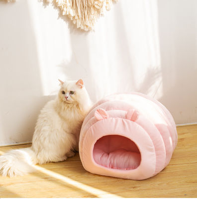 Il letto comodo semichiuso dell'animale domestico calma il gatto di Mat Removeable Cover Nest For di sonno