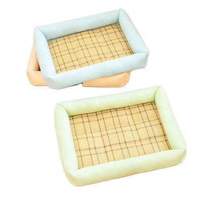 Letto di raffreddamento di sonno del cucciolo del letto 650g di Straw Bamboo Cozy Summer Dog