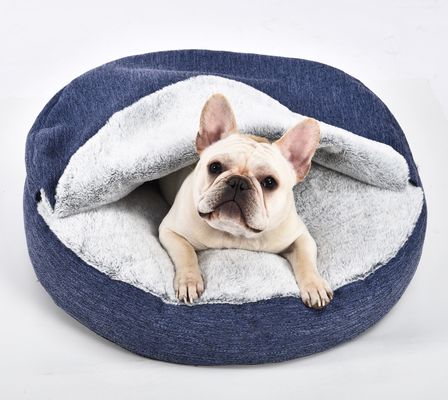 Letto calmante dell'anti di ansia del cane del letto della peluche del nido di Snuggler non animale domestico inferiore lavabile premio di slittamento
