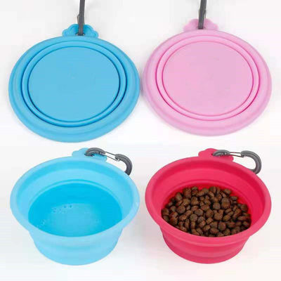 Piatti d'alimentazione del silicone della ciotola pieghevole del cane