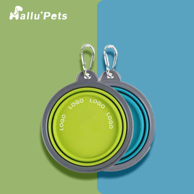 Commestibile pieghevole della ciotola dell'animale domestico del silicone pieghevole per l'alimentazione del cane