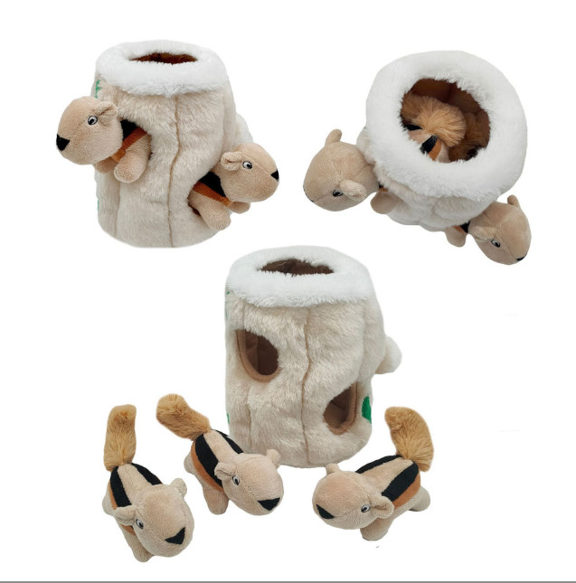 Il nuovo animale domestico di progettazione imbarazza il cane molle stridulo Toy Set di nascondino di masticazione della peluche