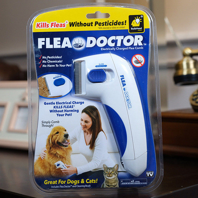 Pulce elettrica e Tick Comb della pulce dell'animale domestico del cane di Hallupets del dispositivo di rimozione elettrico del pettine