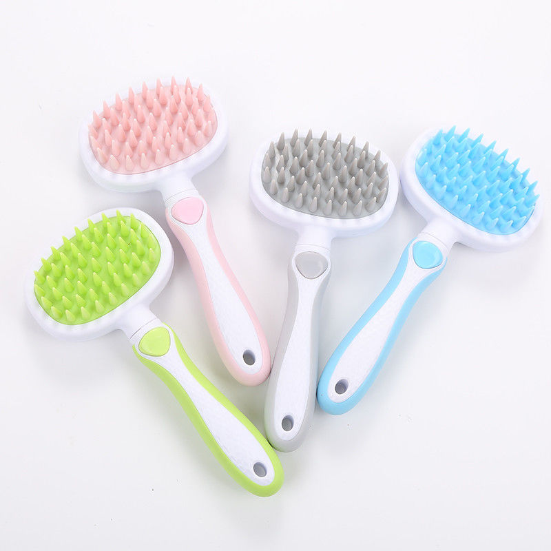 Il massaggio morbido del cane del dente spazzola 92g 19.5*9*5cm Cat Grooming Brush Comb