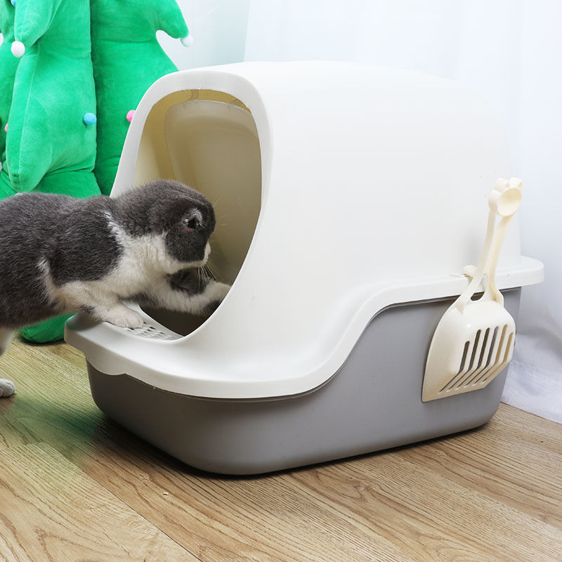 Cat Litter Pan Waterproof Hooded completamente chiusa Cat Litter Box With Shovel