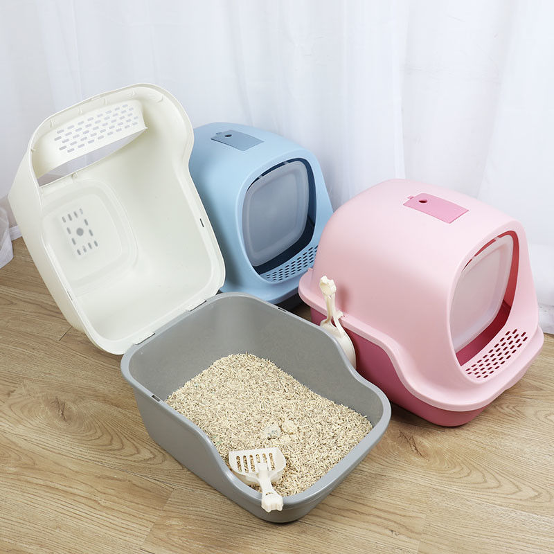 Cat Litter Pan Waterproof Hooded completamente chiusa Cat Litter Box With Shovel