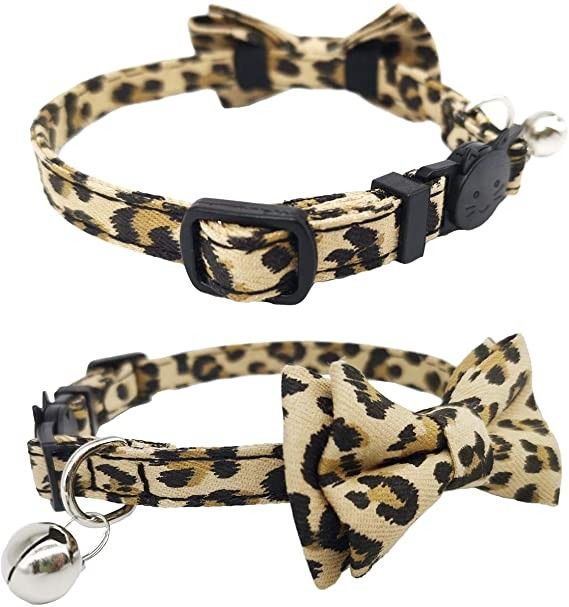 Cravatta a farfalla staccata di Cat Collar Bells With Cute del fermaglio per Kitty Small Dogs Adjustable