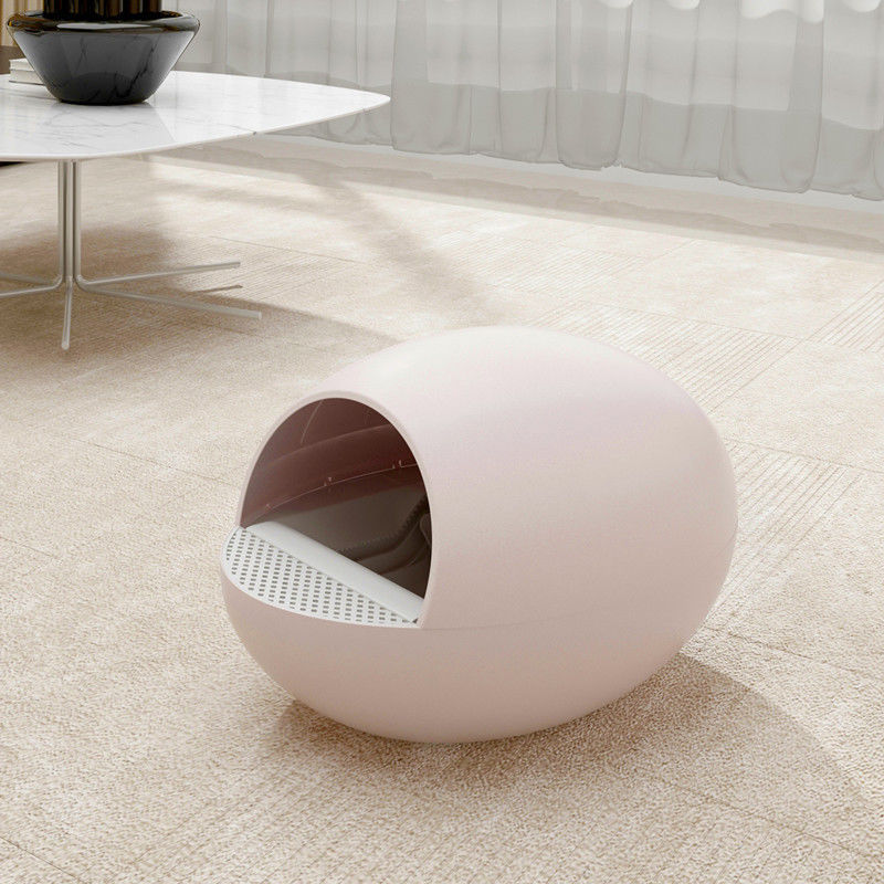 Il tipo a basso rumore l'auto pulizia Cat Litter Box Toilet Semi dell'uovo ha accluso il deodorante della spruzzata