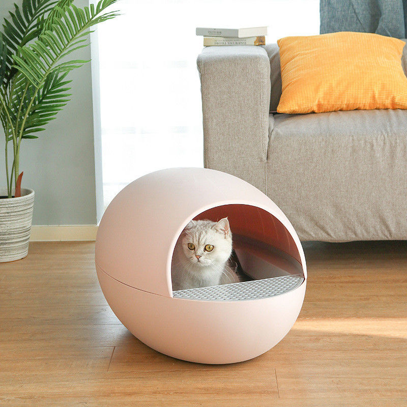 Il tipo a basso rumore l'auto pulizia Cat Litter Box Toilet Semi dell'uovo ha accluso il deodorante della spruzzata