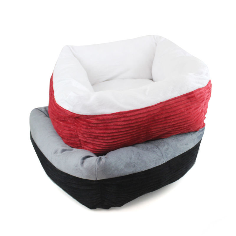 L'animale domestico di Cat Bed Self-Warming Deep Sleep del cane della peluche di rettangolo inserisce gli animali domestici del velluto a coste inserisce il sofà comodo lavabile del cane