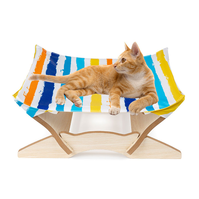 Quadrato staccabile di legno elevato della struttura dei letti di Cat Beds Cat Hammock Blanket che appende Cat Sofa lavabile