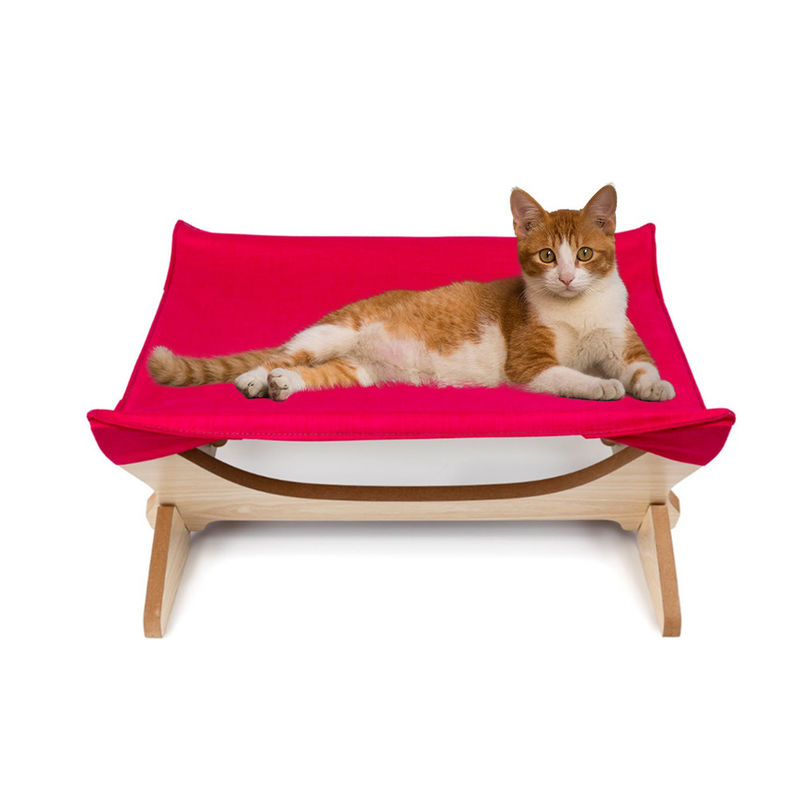 Quadrato staccabile di legno elevato della struttura dei letti di Cat Beds Cat Hammock Blanket che appende Cat Sofa lavabile
