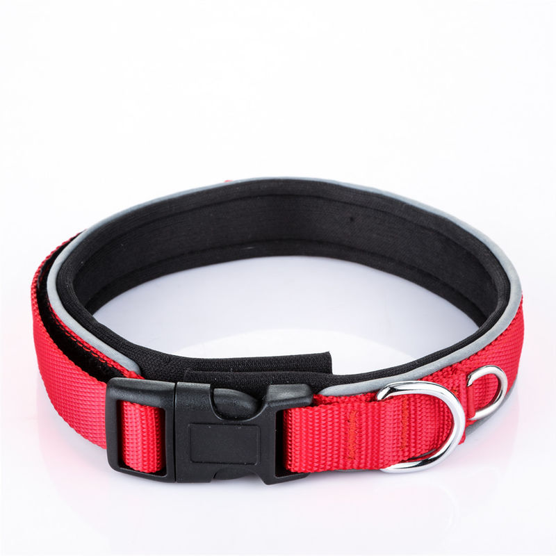 Perro accogliente di para del collare del cane del guinzaglio del collare della catena del laser del cane del cavo della banda riflettente di nylon regolabile dell'animale domestico