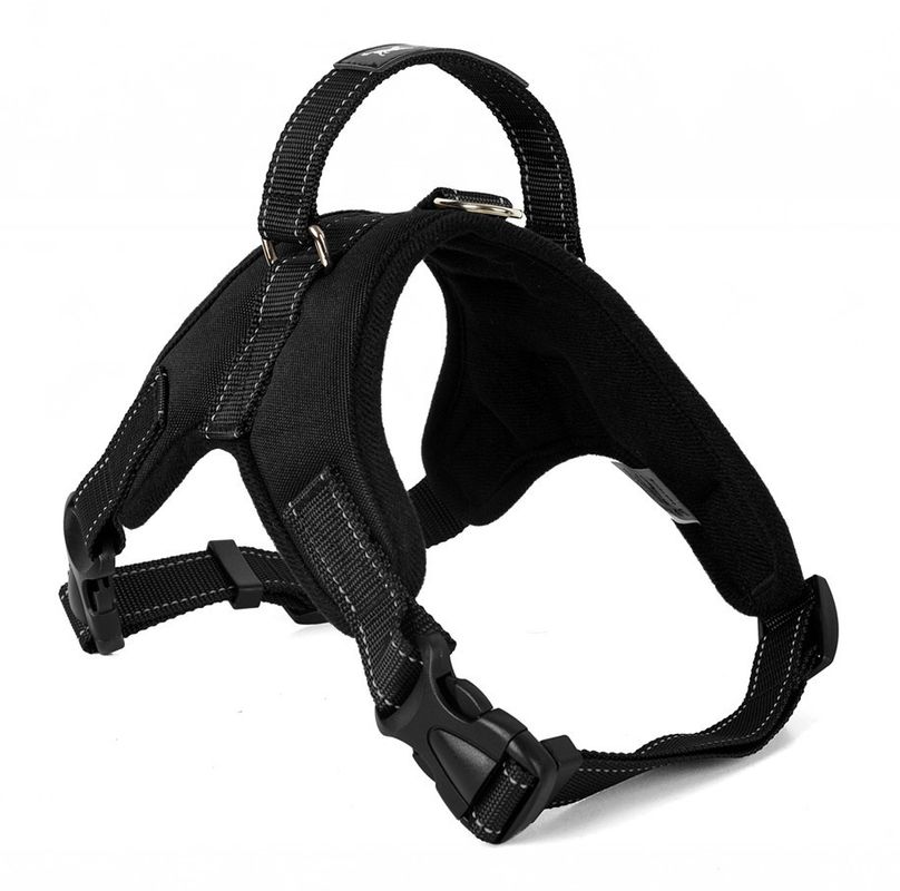 Cinghia pettorale della sella del cane di animale domestico della maglia del cablaggio di Oxford Mesh Canvas Adjustable Padded Dog respirabile nessun collare dell'animale domestico di tirata