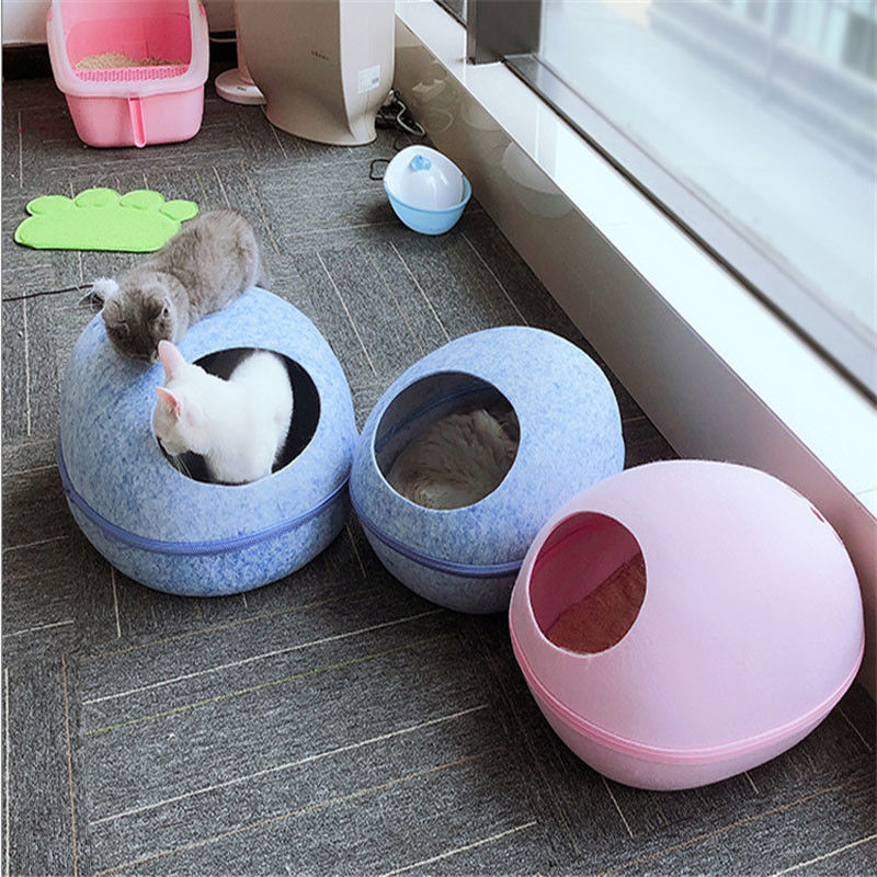 Cane staccabile sveglio respirabile ecologico Cat Cave Bed di forma dell'uovo per i rifornimenti dell'animale domestico