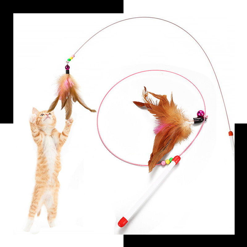 Bacchetta del rompicapo di Hallupets Cat Pet Toys Cat Feather