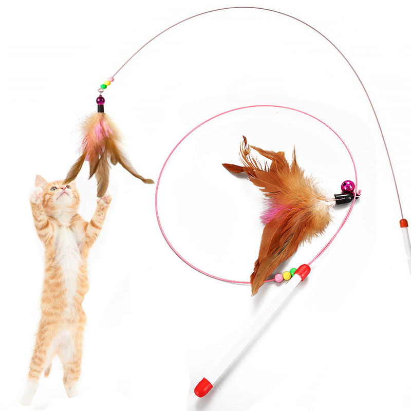 Bacchetta del rompicapo di Hallupets Cat Pet Toys Cat Feather