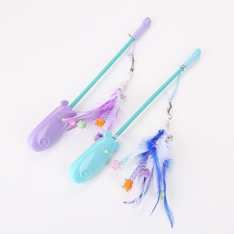Piuma Cat Toy Plastic telescopica divertente 42g Cat Laser Teaser