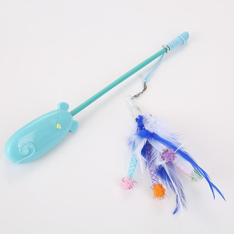 Piuma Cat Toy Plastic telescopica divertente 42g Cat Laser Teaser