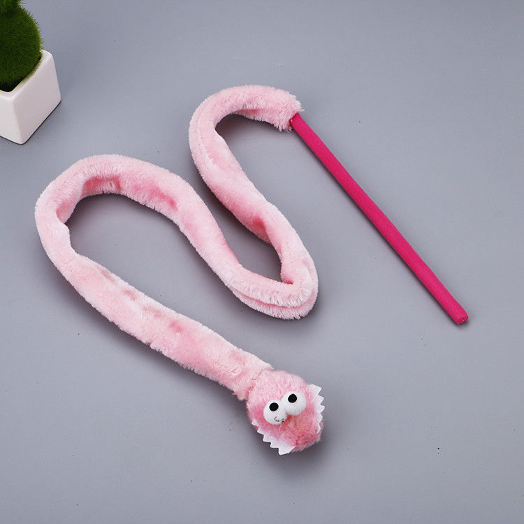 Bacchetta durevole sveglia 31g della peluche di Cat Toy Teaser Snake Shape Kitten