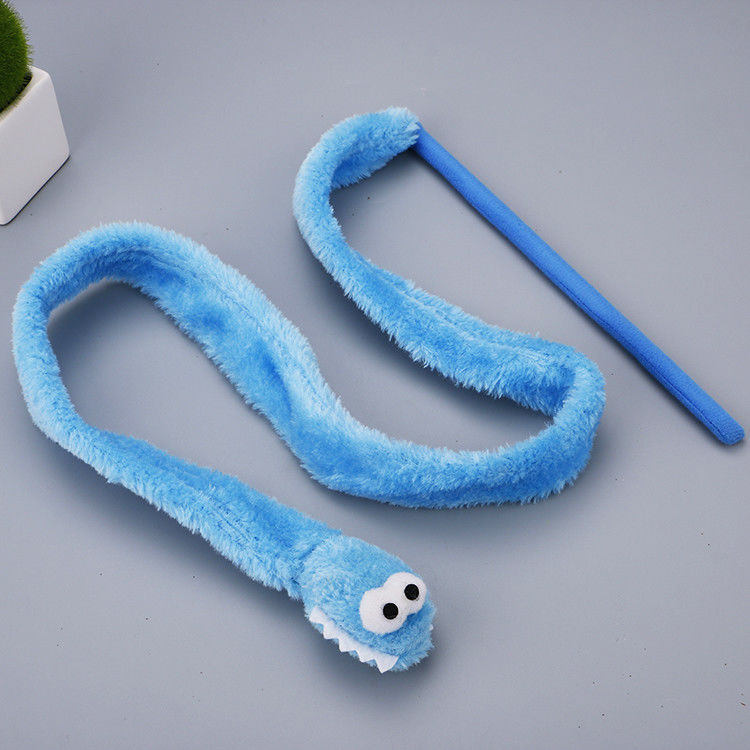 Bacchetta durevole sveglia 31g della peluche di Cat Toy Teaser Snake Shape Kitten