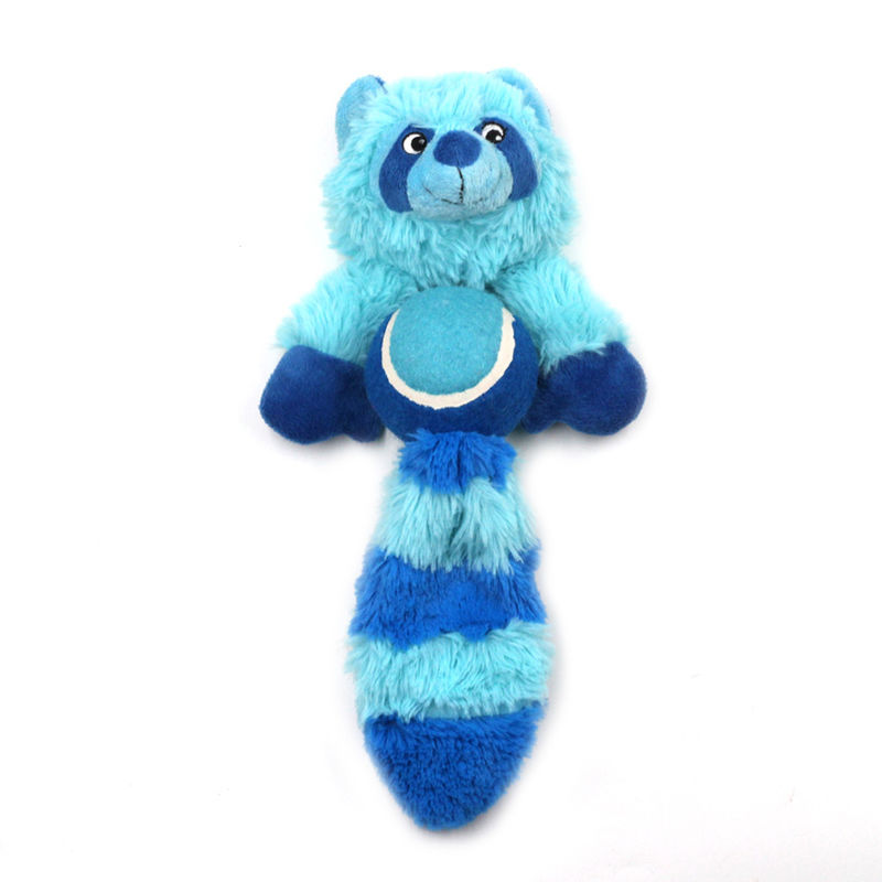Giocattoli molari interattivi della peluche del cane del cane durevole resistente stridulo di Toy Fox Raccoon Bite