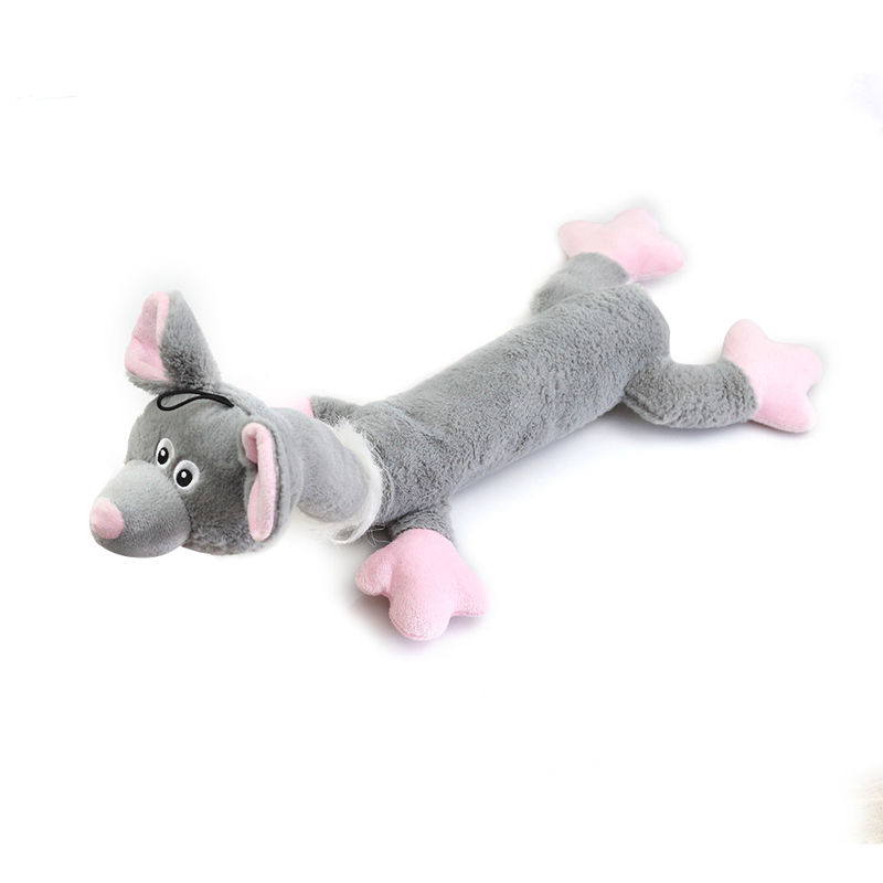 Cani divertenti Toy Squeaky Durable Chew Toys dei gatti della peluche animale resistente di forma del morso