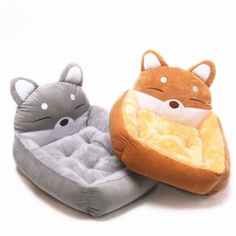 Letto comodo 1600g di sonno di Sofa Yellow Gray Cartoons Pet del letto dell'animale domestico del taglio moderno