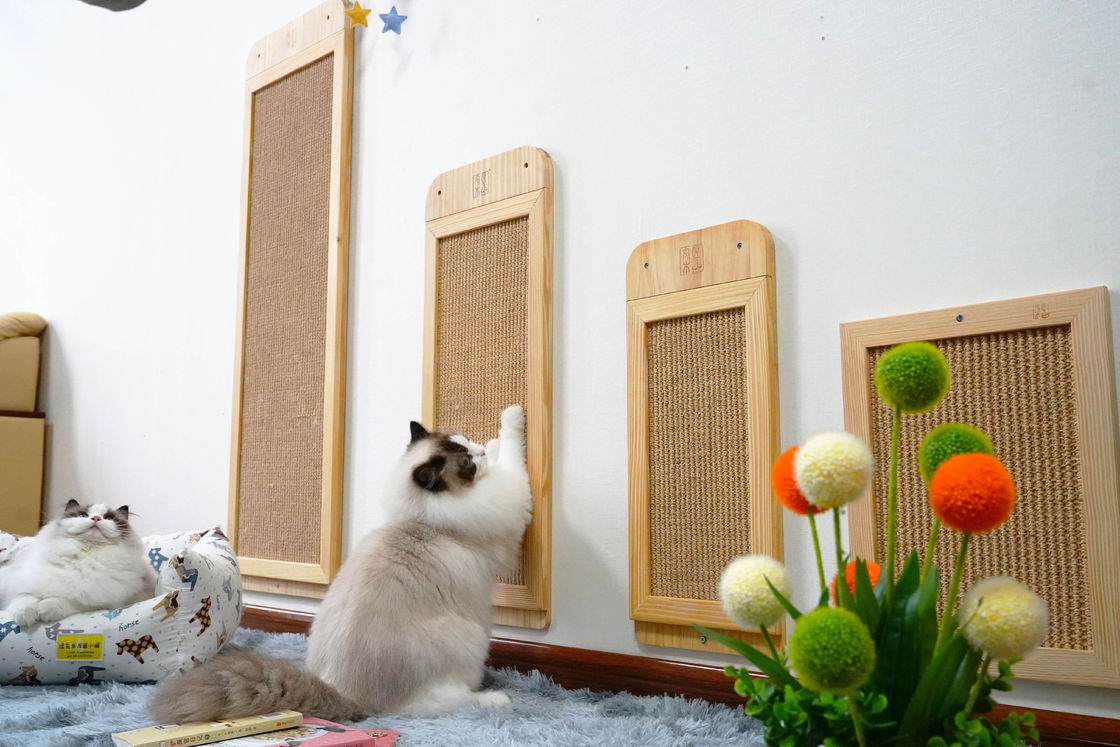 Sisal durevole Cat Scratcher Post Place Floor fissata al muro 40*30cm 30*76cm 40*120cm