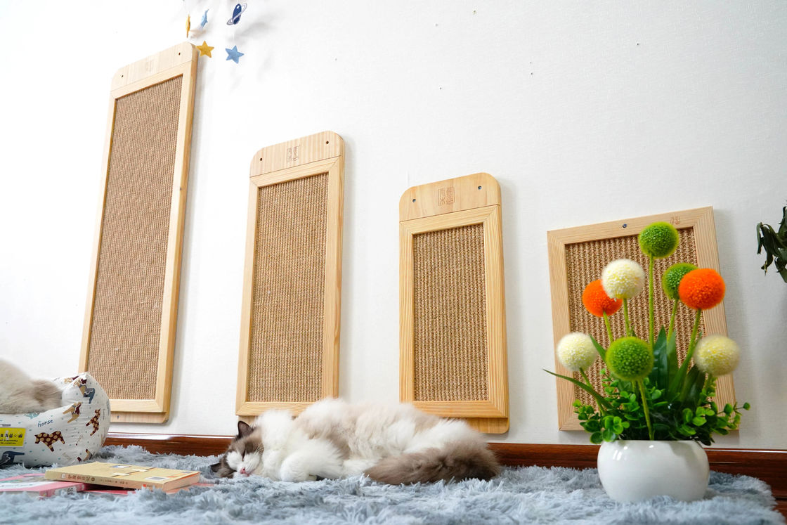 Sisal durevole Cat Scratcher Post Place Floor fissata al muro 40*30cm 30*76cm 40*120cm