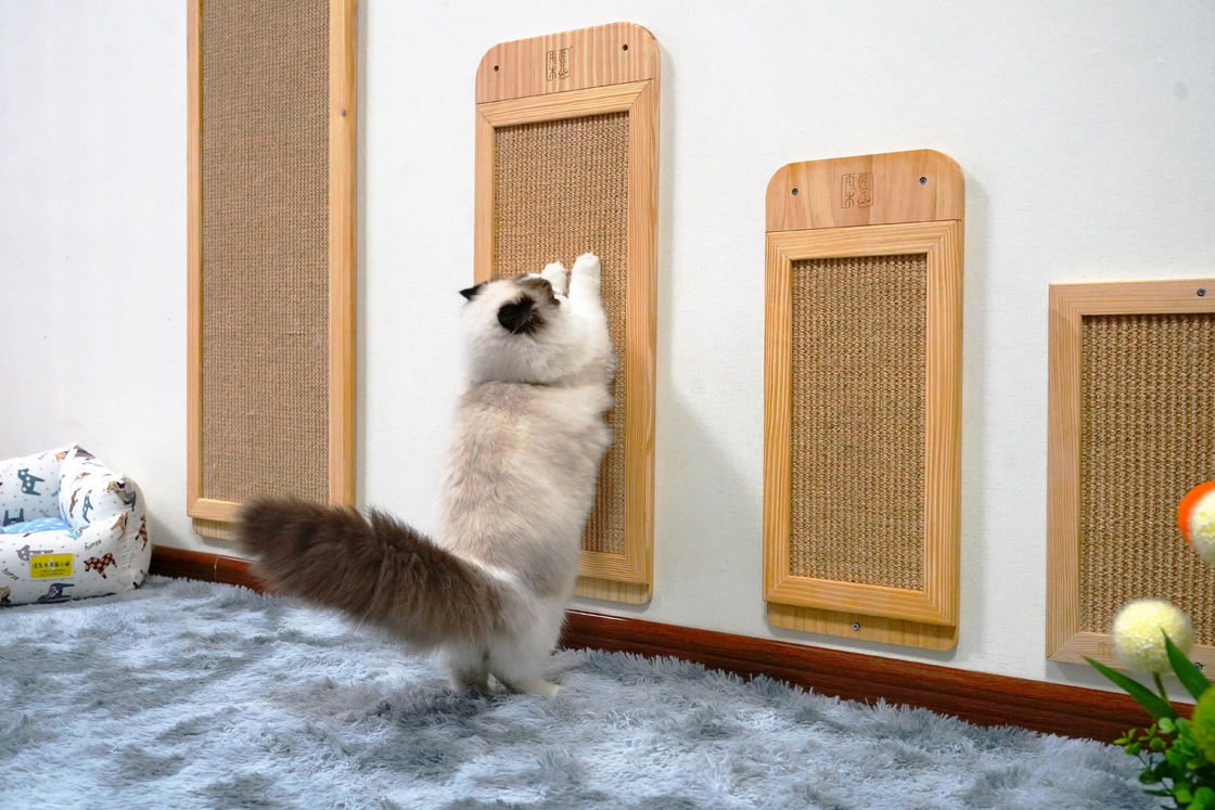 Sisal durevole Cat Scratcher Post Place Floor fissata al muro 40*30cm 30*76cm 40*120cm