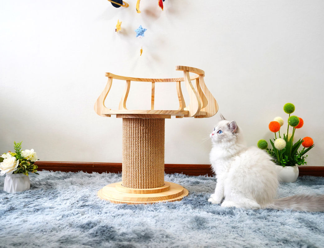 Tabella di legno amichevole L dimensione 72cm m. 62cm della foto di Cat Climbing Tree Tower Cat di scratch di Eco