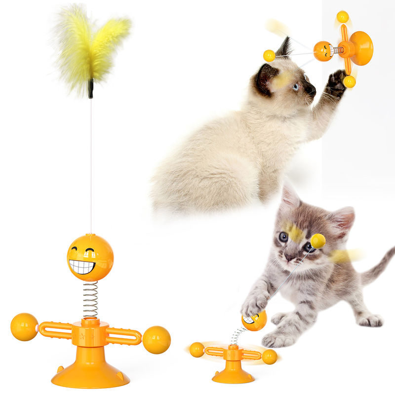 Palla di Cat Pet Toys TPR Cat Spring Toys Kitty Interactive del commestibile
