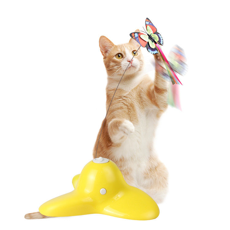 farfalla girante elettrica Cat Toy di 285g Cat Pet Toys Flutter Bug