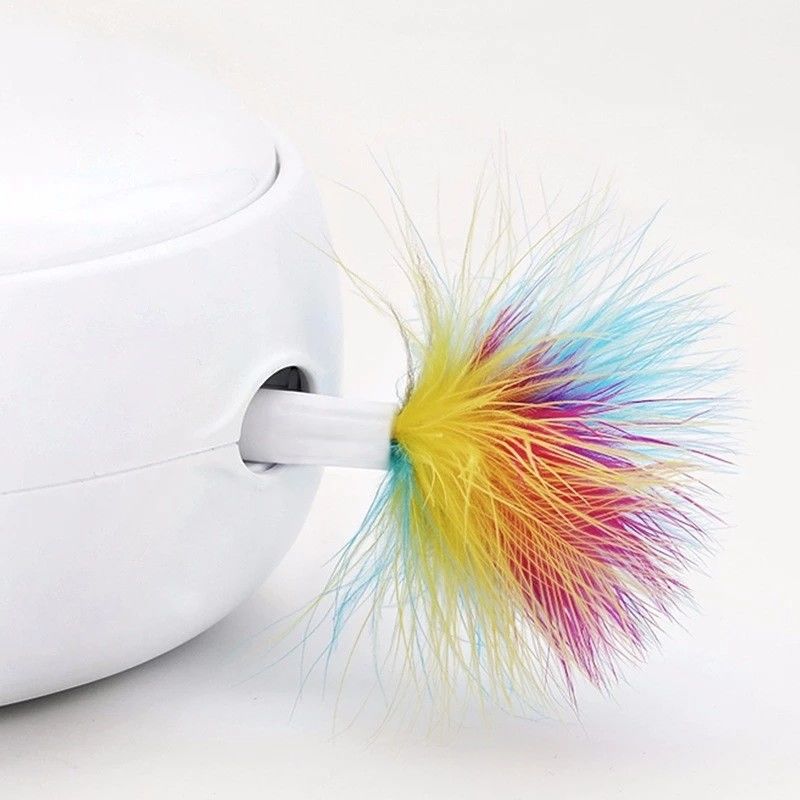 Rotazione intelligente elettrica Cat Toy Feather Cat Toy automatica