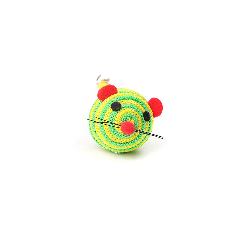 I topi di nylon di Bell Cat Pet Toys With A della corda della corda prendono Cat Mouse Toy