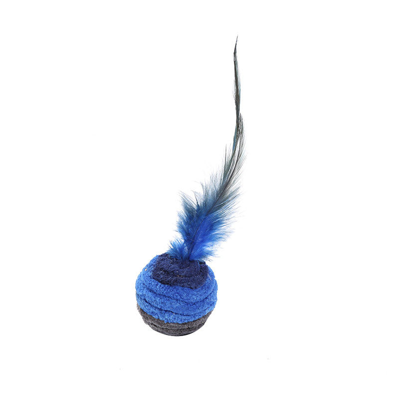 Topo Cat Toy Anti Depression della piuma di Cat Pet Toys Dark Blue eccitato auto