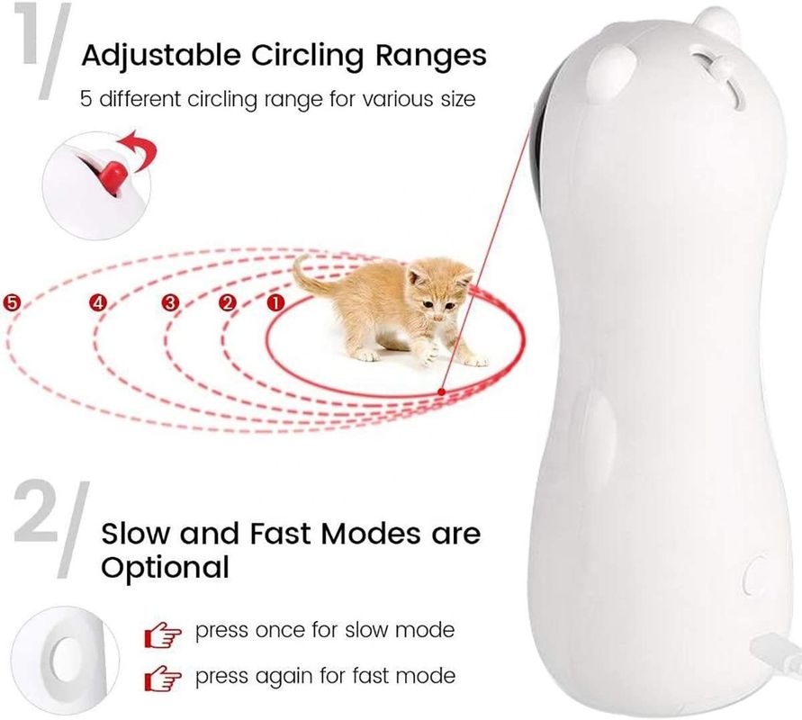 Il carico automatico interattivo di Cat Laser Toy For Kitten USB ha automatizzato il puntatore Cat Toy del laser