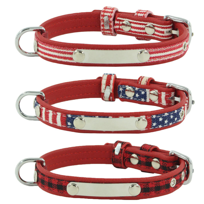 La stampa su misura ha personalizzato la cinghia del collo del cane di Logo Dog Collar Adjustable Pet