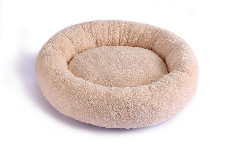 Sofà lavabile 560g del cuscino della peluche della ciambella del letto rotondo molle di lusso del cane per il gatto
