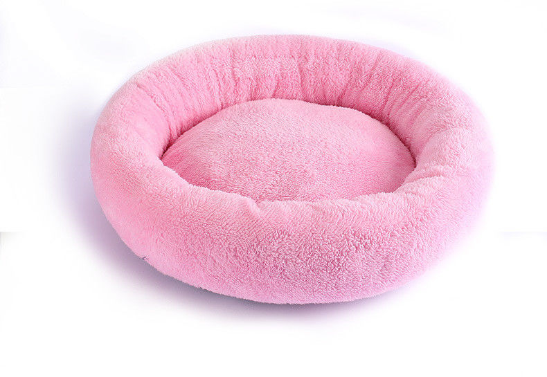Sofà lavabile 560g del cuscino della peluche della ciambella del letto rotondo molle di lusso del cane per il gatto