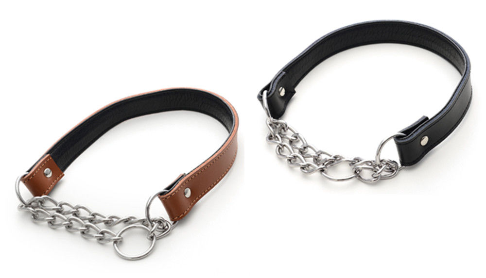 I piccoli grandi cani popolari personali rivestono di pelle il collare di cane della collana della catena del collare