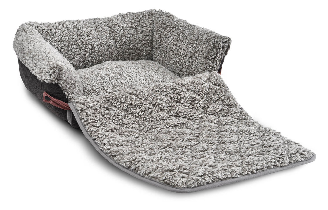 Stuoia smontabile staccabile di Flip Cover Comfortable Pet Bed Grey Dog Sofa Cushion With