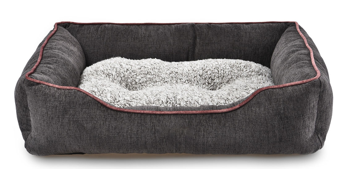 Grande strato ortopedico di lusso allineante impermeabile del sofà del letto del cane con la copertura lavabile smontabile